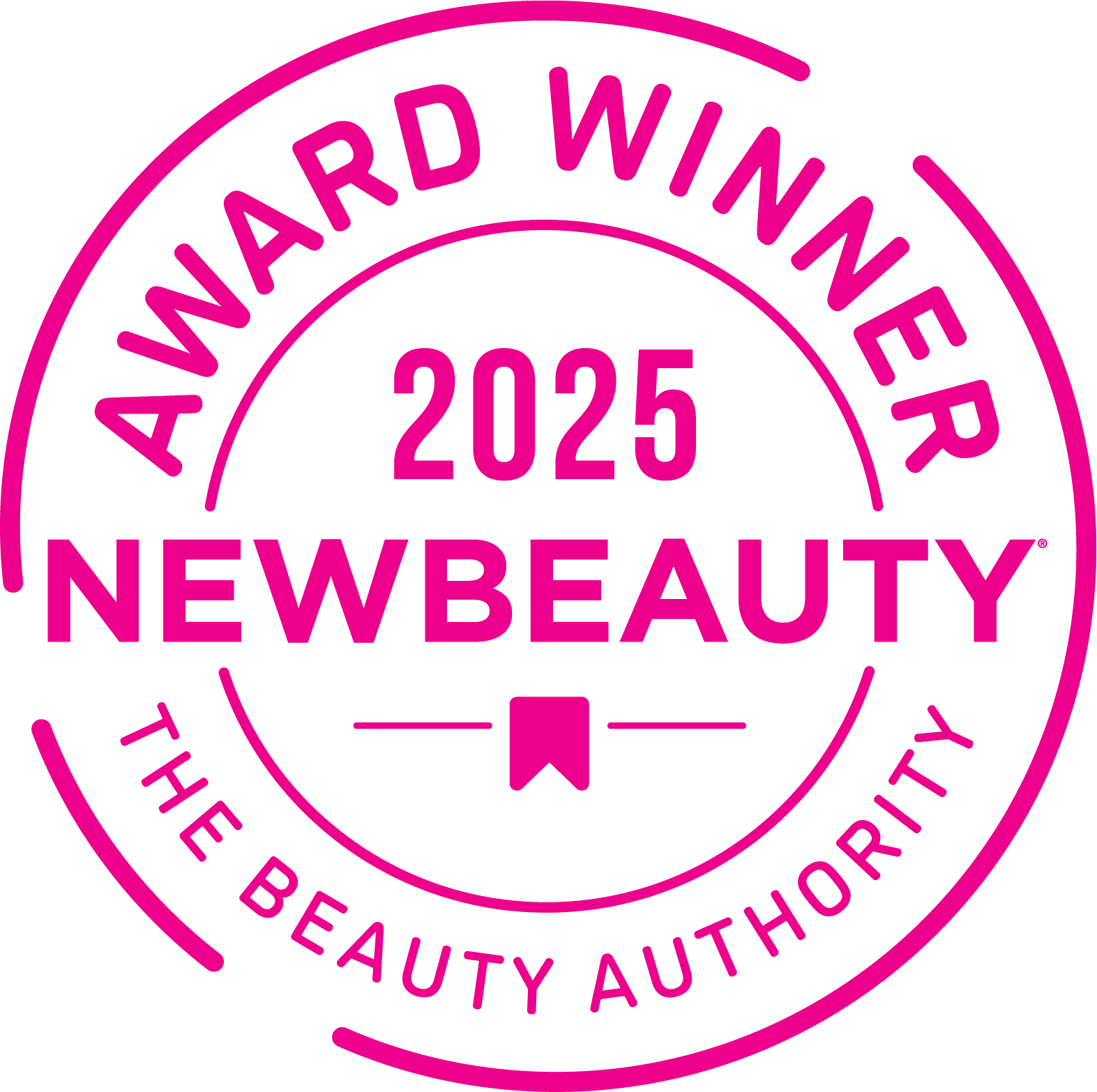 Sello del premio NewBeauty 2025