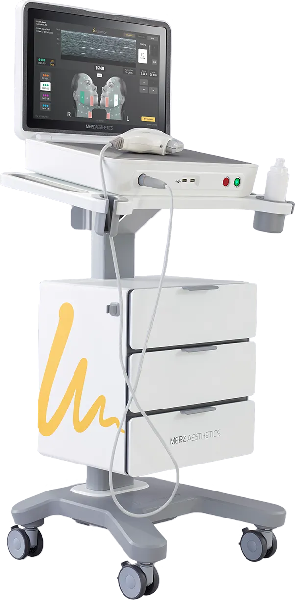 Dispositivo completo Ultherapy PRIME® para lifting y tensado de piel no invasivo.
